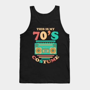 This Is My 70s Costume Shirt 1970s Retro Vintage 70s Party Tank Top